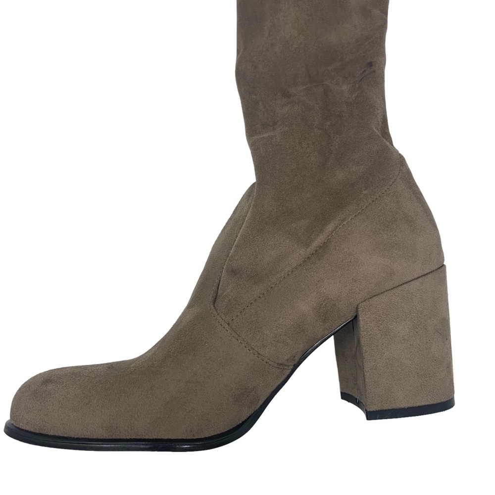Steve Madden over-the-knee boots with block heel and adjustable tie top - Picture 10 of 16